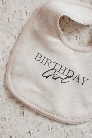 Jersey Dribble Bib - Birthday Girl