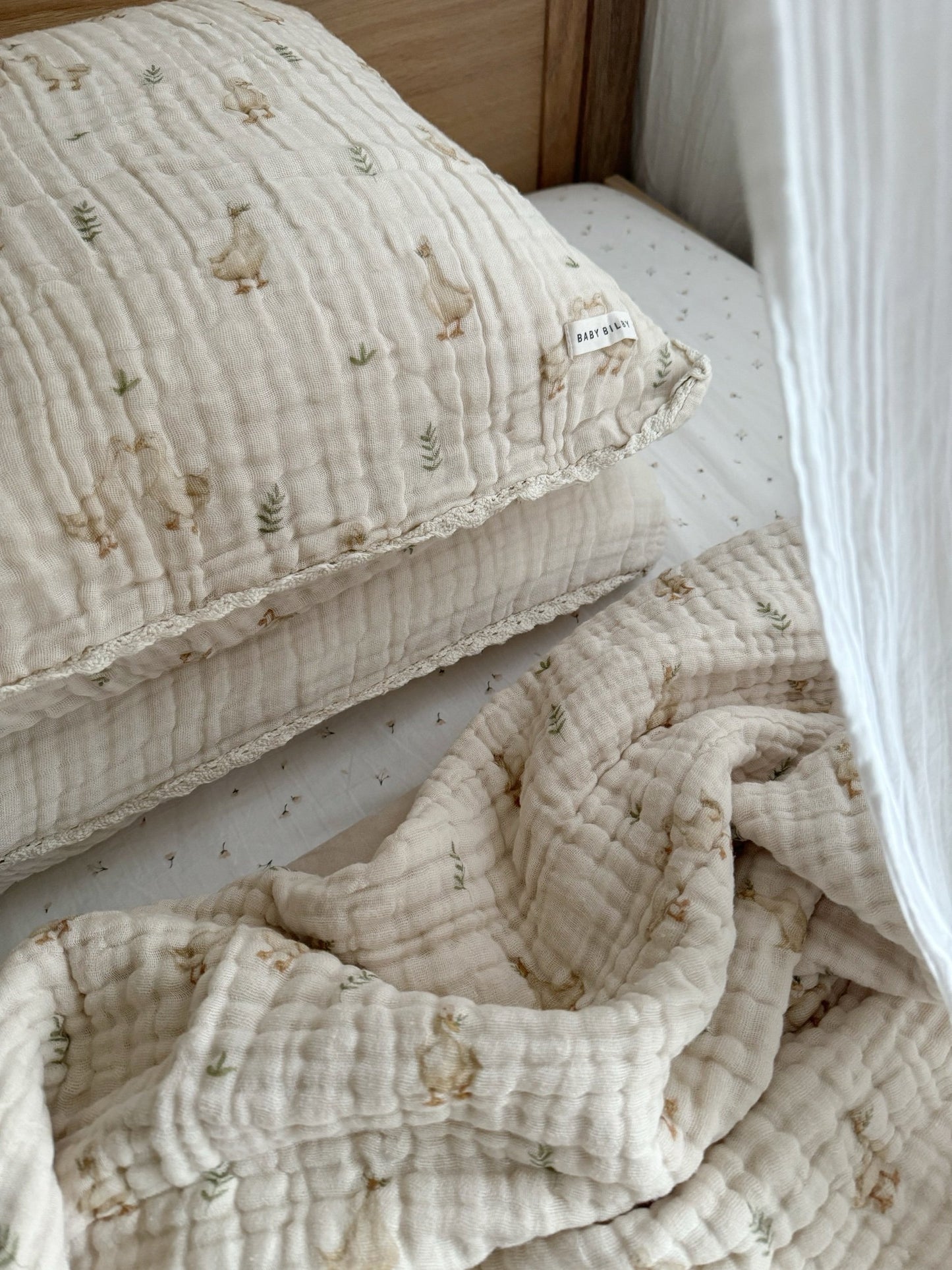 Organic Cotton Gauze Pillowcase - Goose