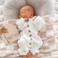 Signature Ribbed Romper - Milk