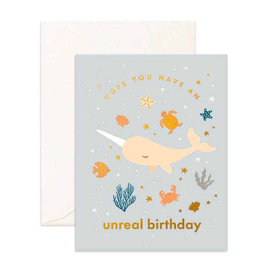Greeting Card - Birthday Narwhal