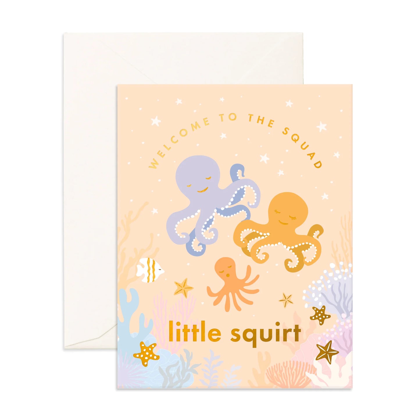 Greeting Card - Welcome Little Squirt