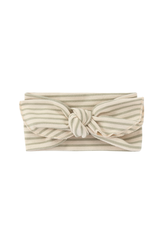 Organic Headband - Sage Stripes