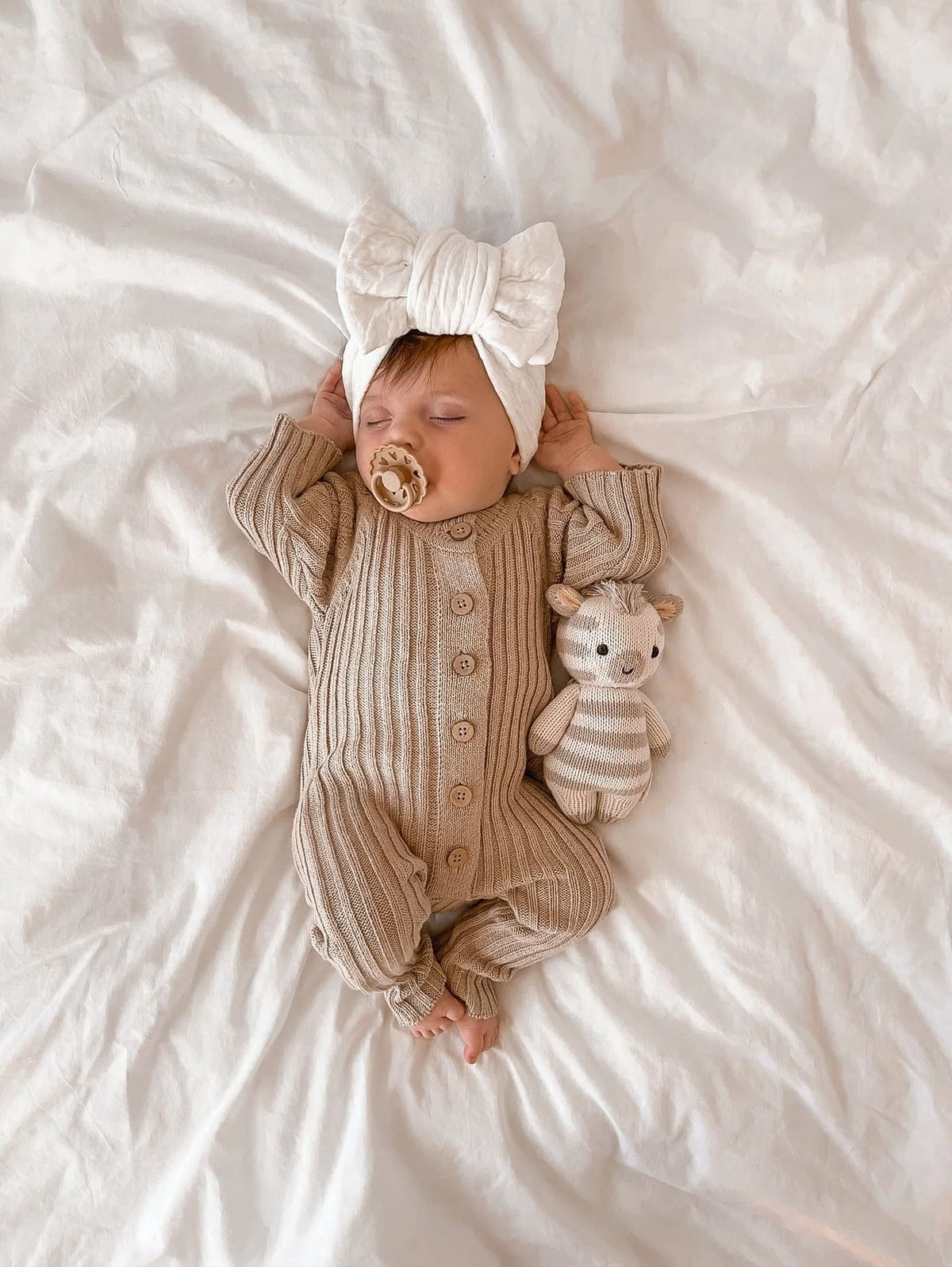 Signature Ribbed Romper - Oak
