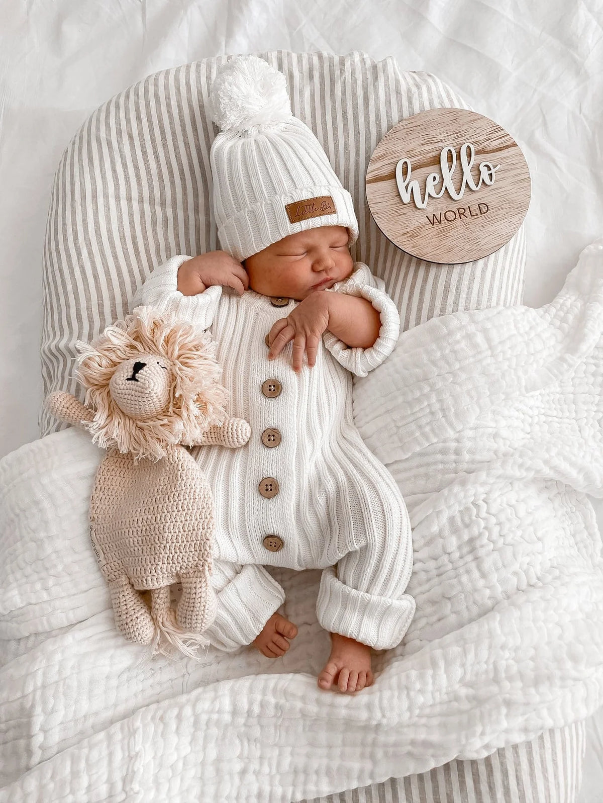 Signature Ribbed Romper - Milk