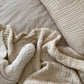 Organic Cotton Gauze Pillowcase | Lace Edge - Oat Milk