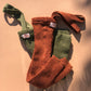Teddy Tights | Footless - Olive