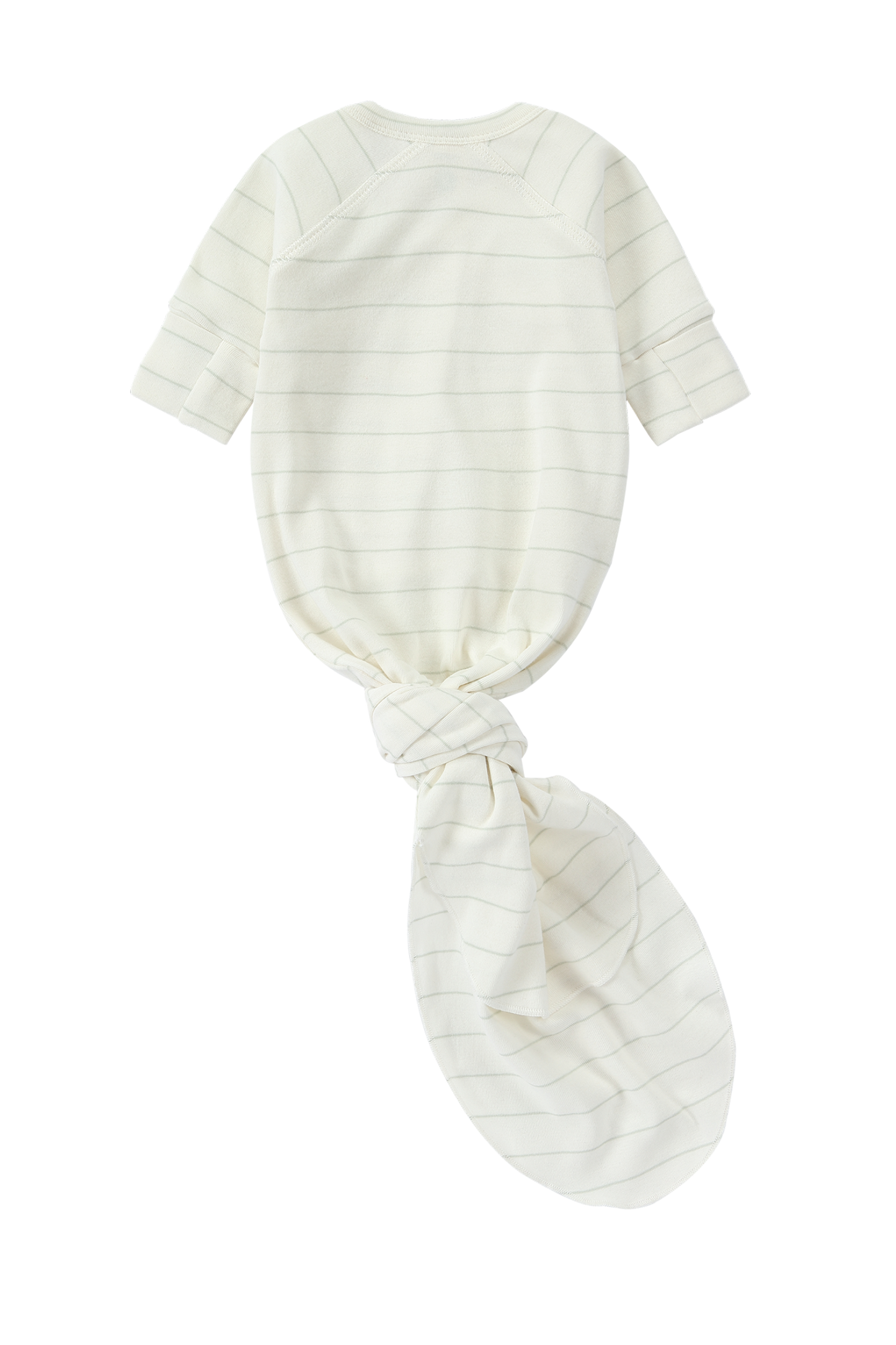 Organic Kimono Gown - White Sky