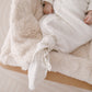Organic Kimono Gown - White Sky
