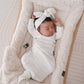 Organic Kimono Gown - White Sky
