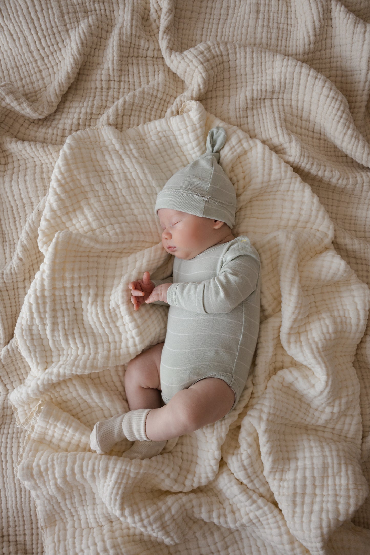 Organic L/S Classic Bodysuit - Blue Sky