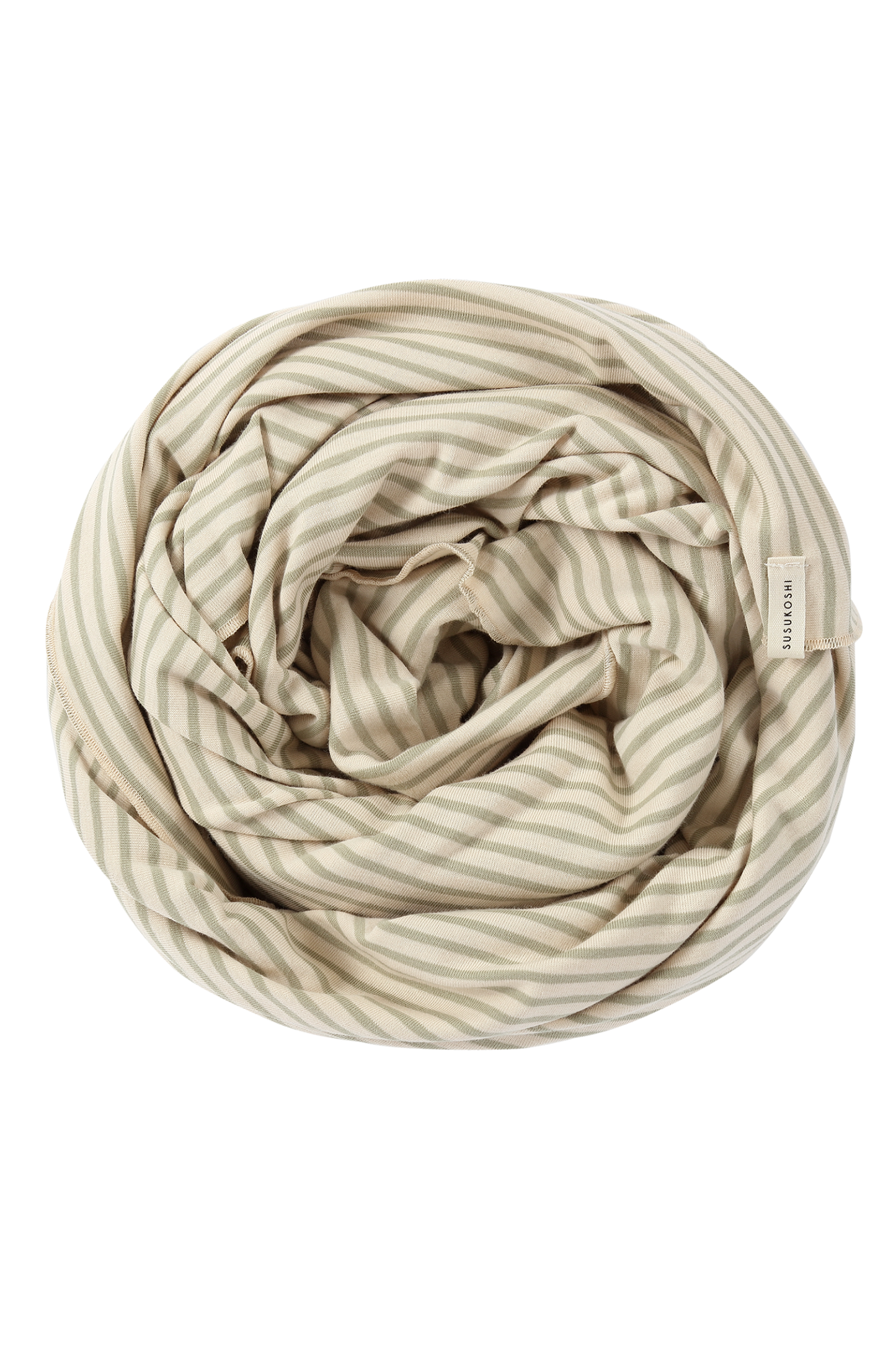 Organic Swaddle Blanket - Sage Stripes