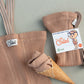Shorty Tights - Light Brown Striped