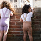 Shorty Tights - Light Brown Striped
