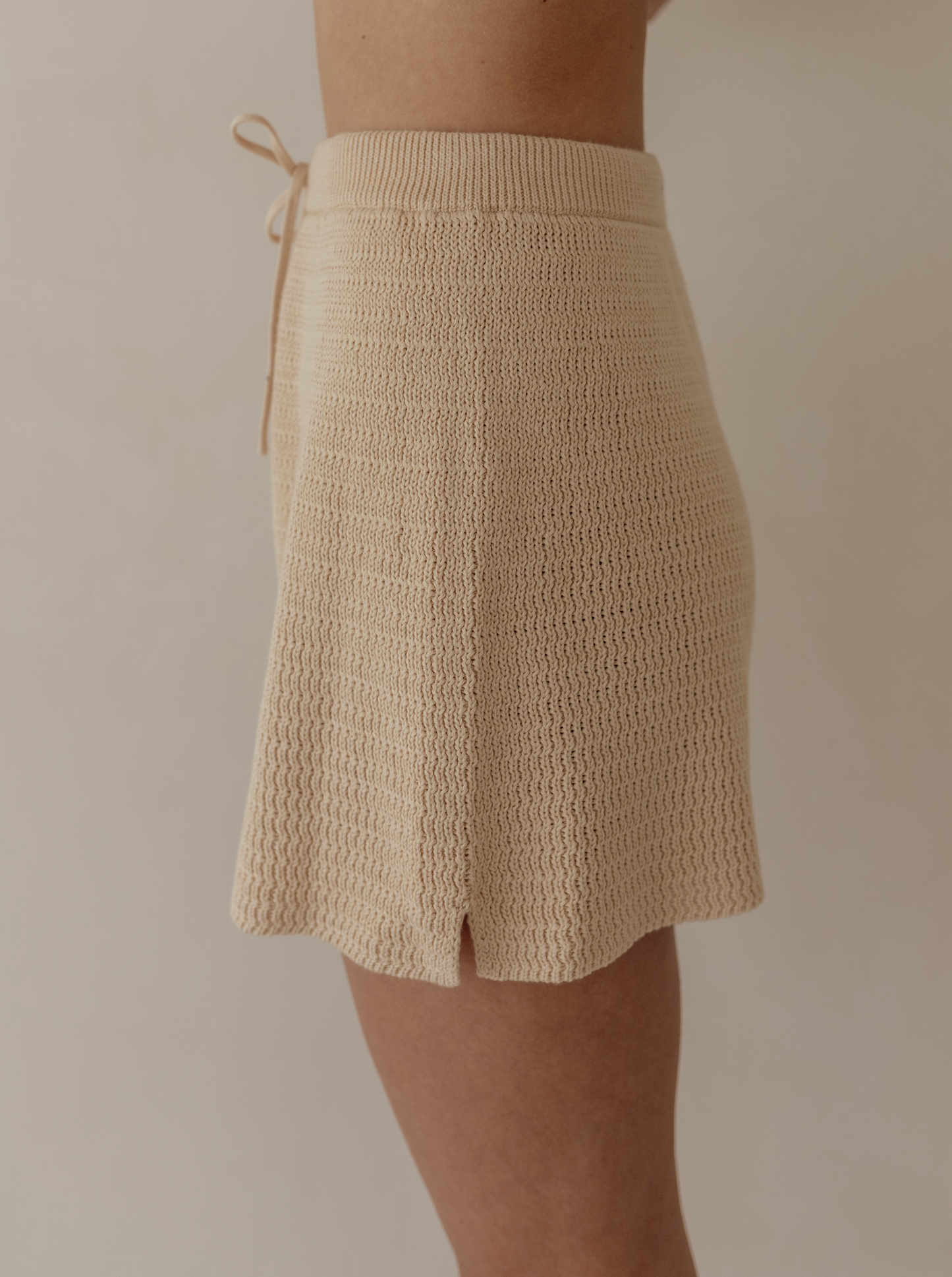 Women's Knit Shorts - Beech