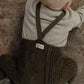 Granny Teddy Tights | Footless - Seaweed Brown