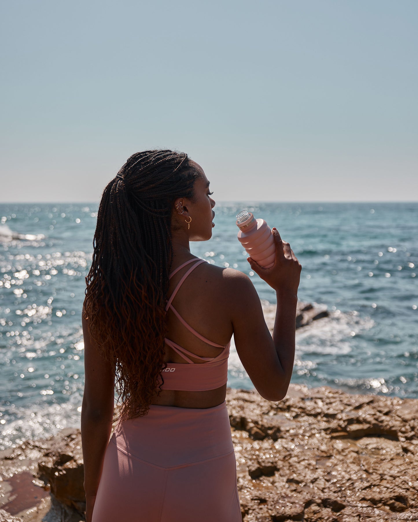 The Bubble Reusable Water Bottle - Dusty Rose