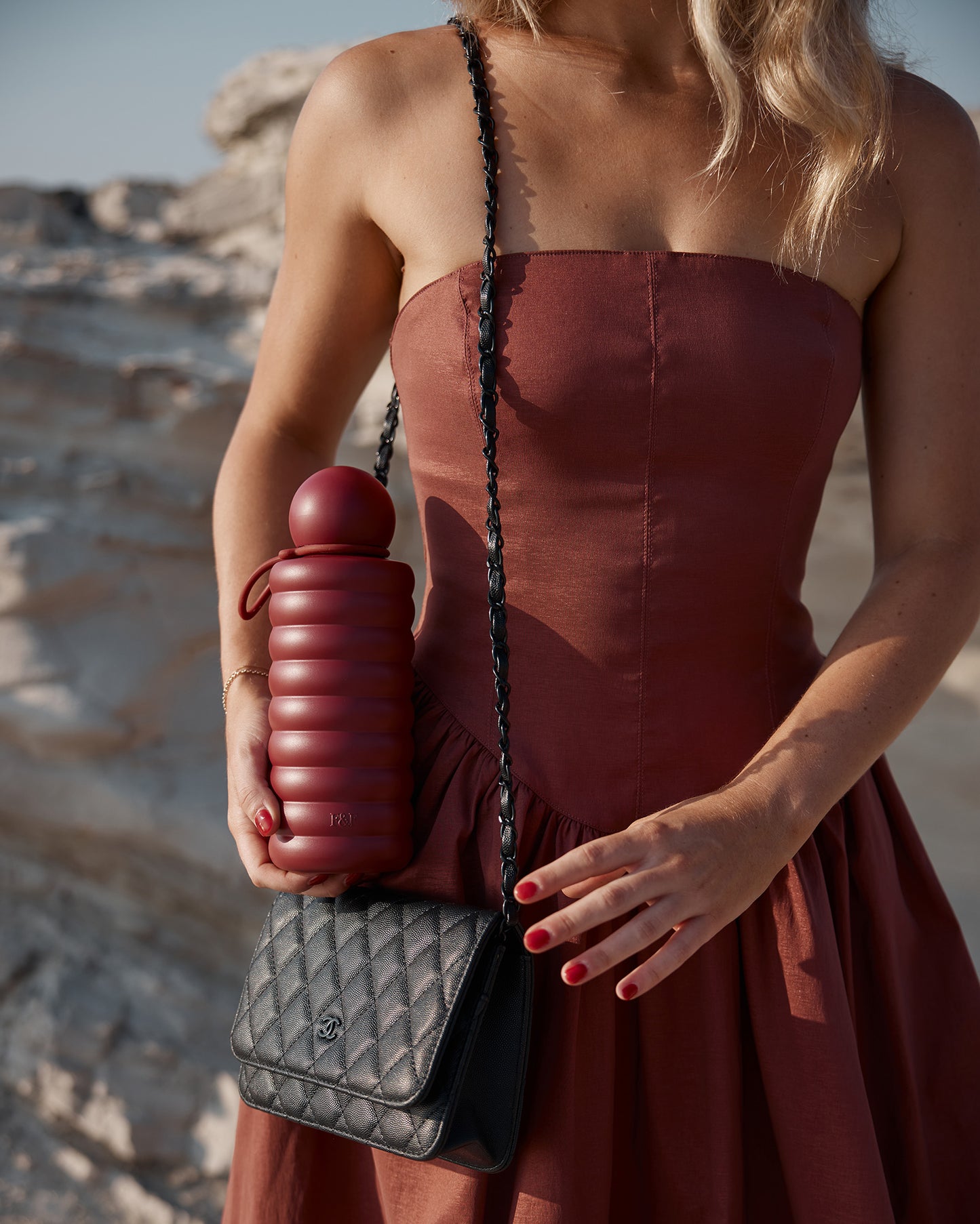 The Bubble Reusable Water Bottle - Cherry