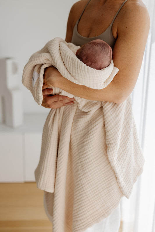 Muslin Bubble Blanket - Cream