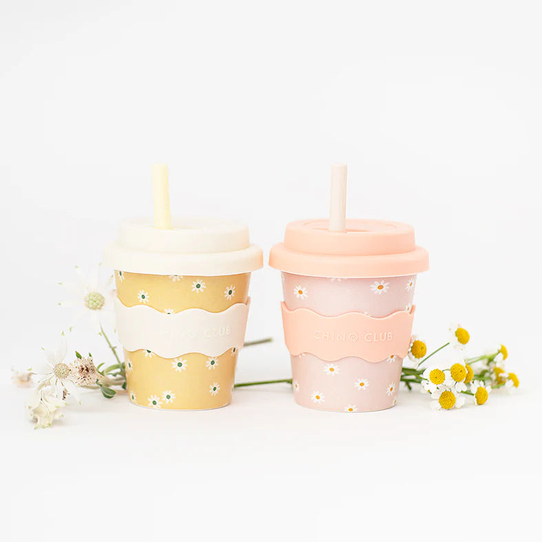 Babyccino Cup 4oz - Yellow Daisy