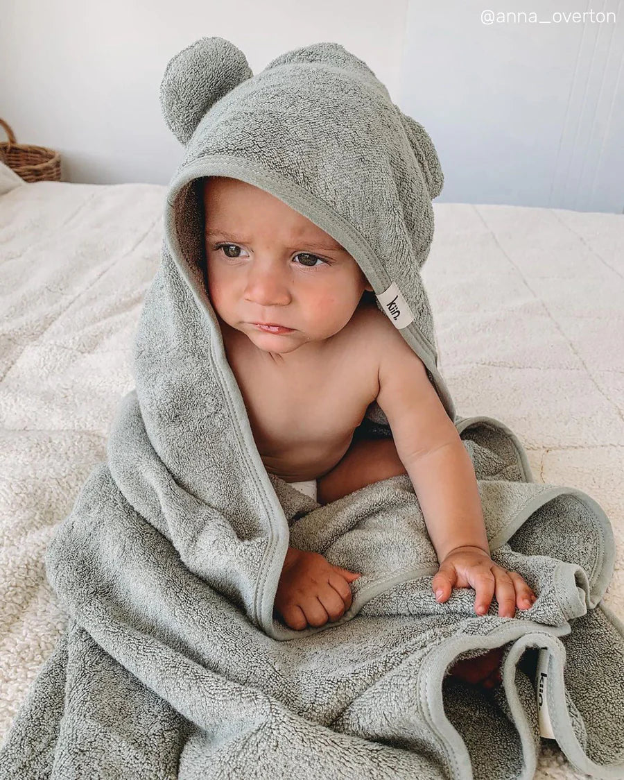 Hooded Towel - Sage