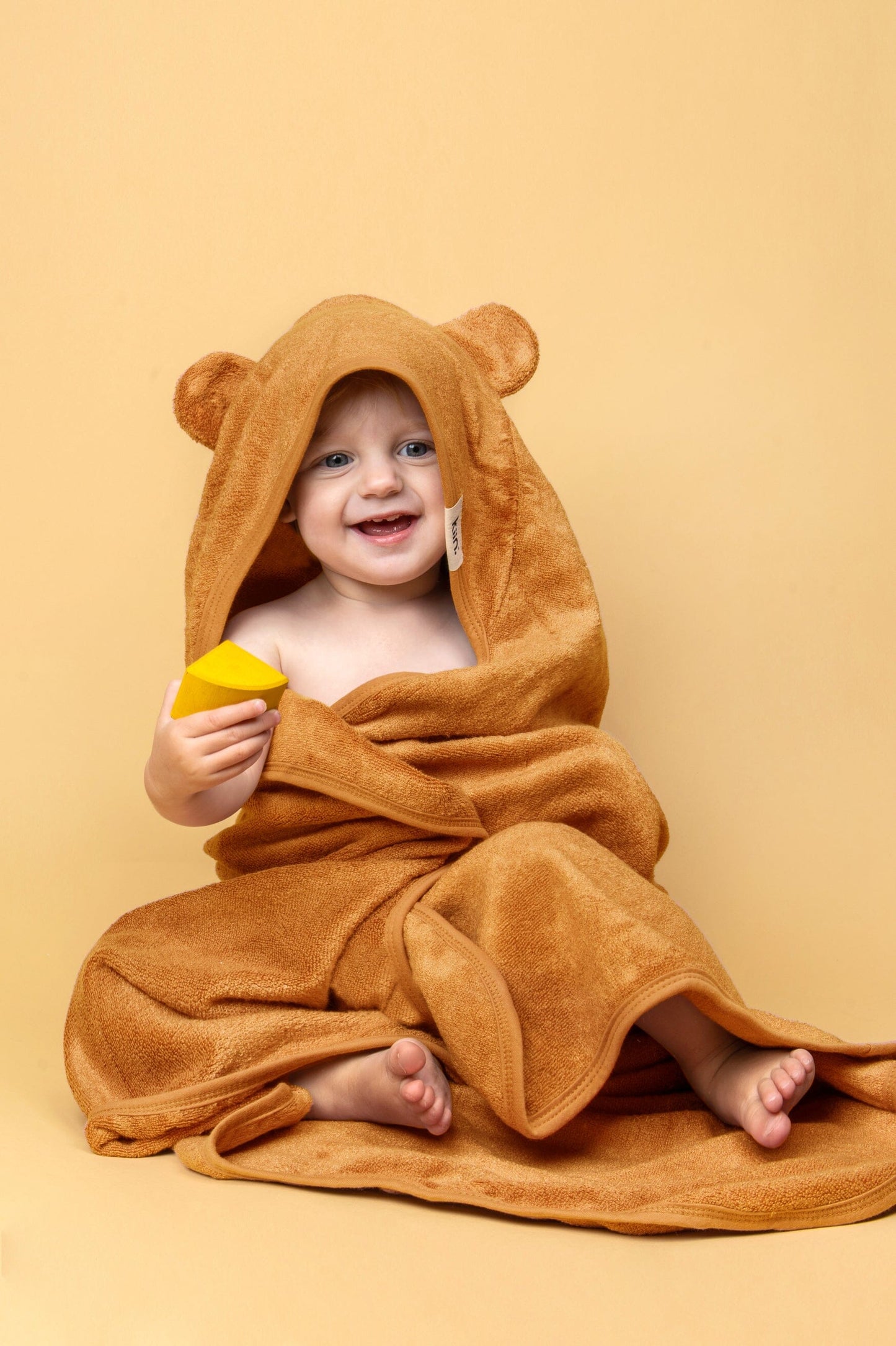 Hooded Towel - Caramel