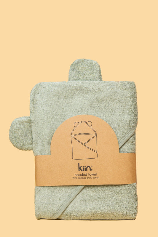 Hooded Towel - Sage