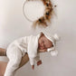 Classic Hoodie Ribbed Romper - Milk