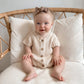Signature Short Ribbed Romper - Honey Milk