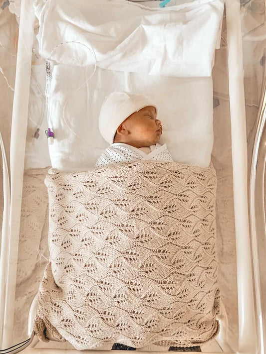 Woodlands Knit Blanket - Honey Milk