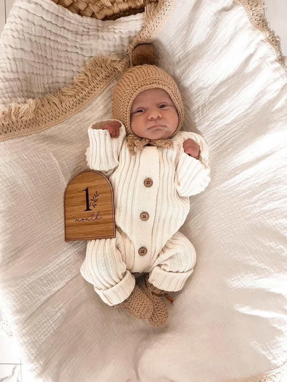 Signature Ribbed Romper - Milk
