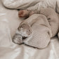 Classic Hoodie Ribbed Romper - Cacao