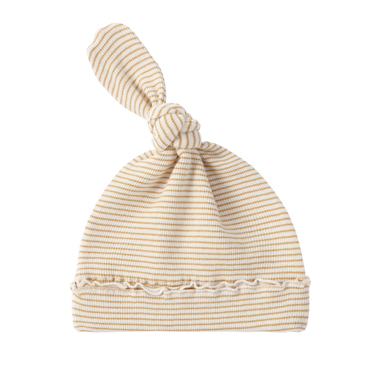 Organic Knotted Hat - Honey