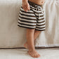 Knit Shorts - Olive Stripe