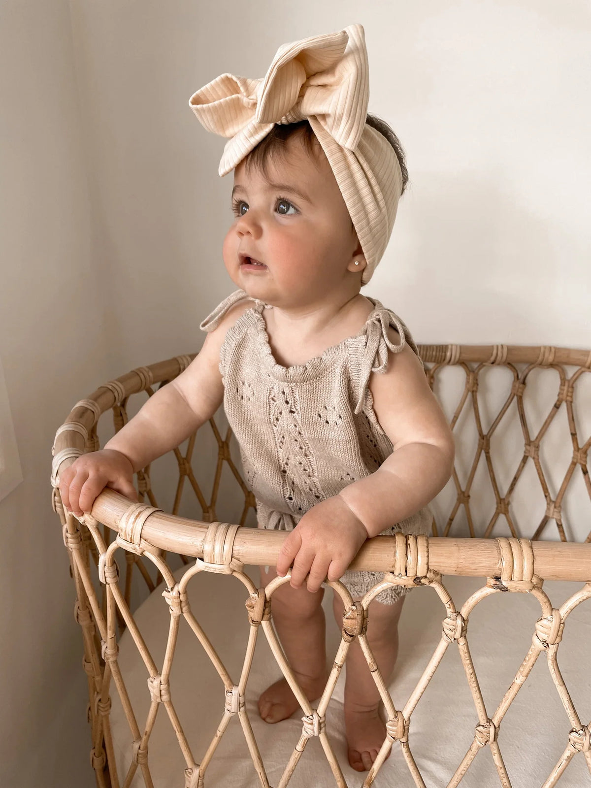Knitted Pointelle Set - Oak
