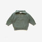 Fisherman Zip Jumper - Sage