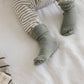 Organic Cotton Knit Socks - Sage