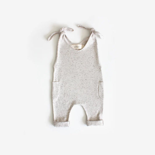 Shoulder Tie Overall - Oatmeal