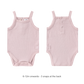 Organic Tank Top Suit - Pale Lilac | Pointelle | SIZE 0-3M LEFT