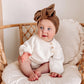 Speckled Rib Oversized Topknot - Cocoa