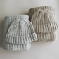 Organic Knitted Beanie - Cloud Speckled