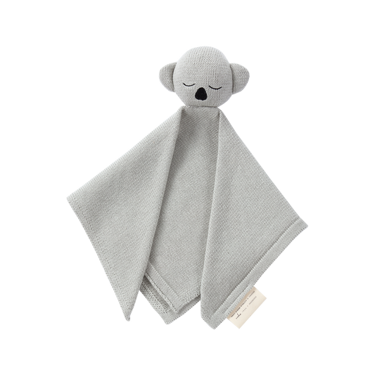 Organic Knit Cuddle Blanket | Koala - Fog