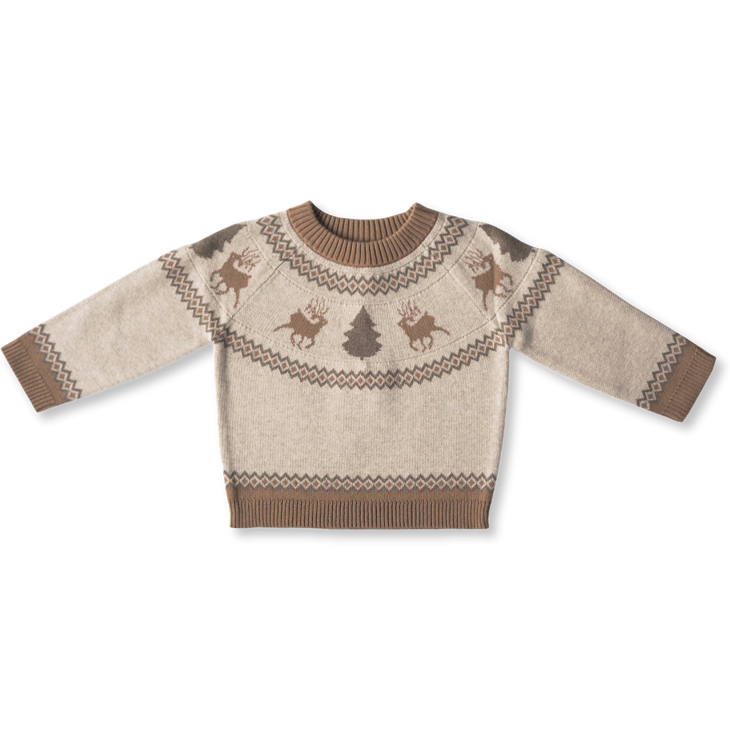 Christmas Jumper - Oatmeal | SIZE 0-3M LEFT