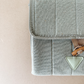 Portable Nappy Change Mat Wallet - Sage Speckled