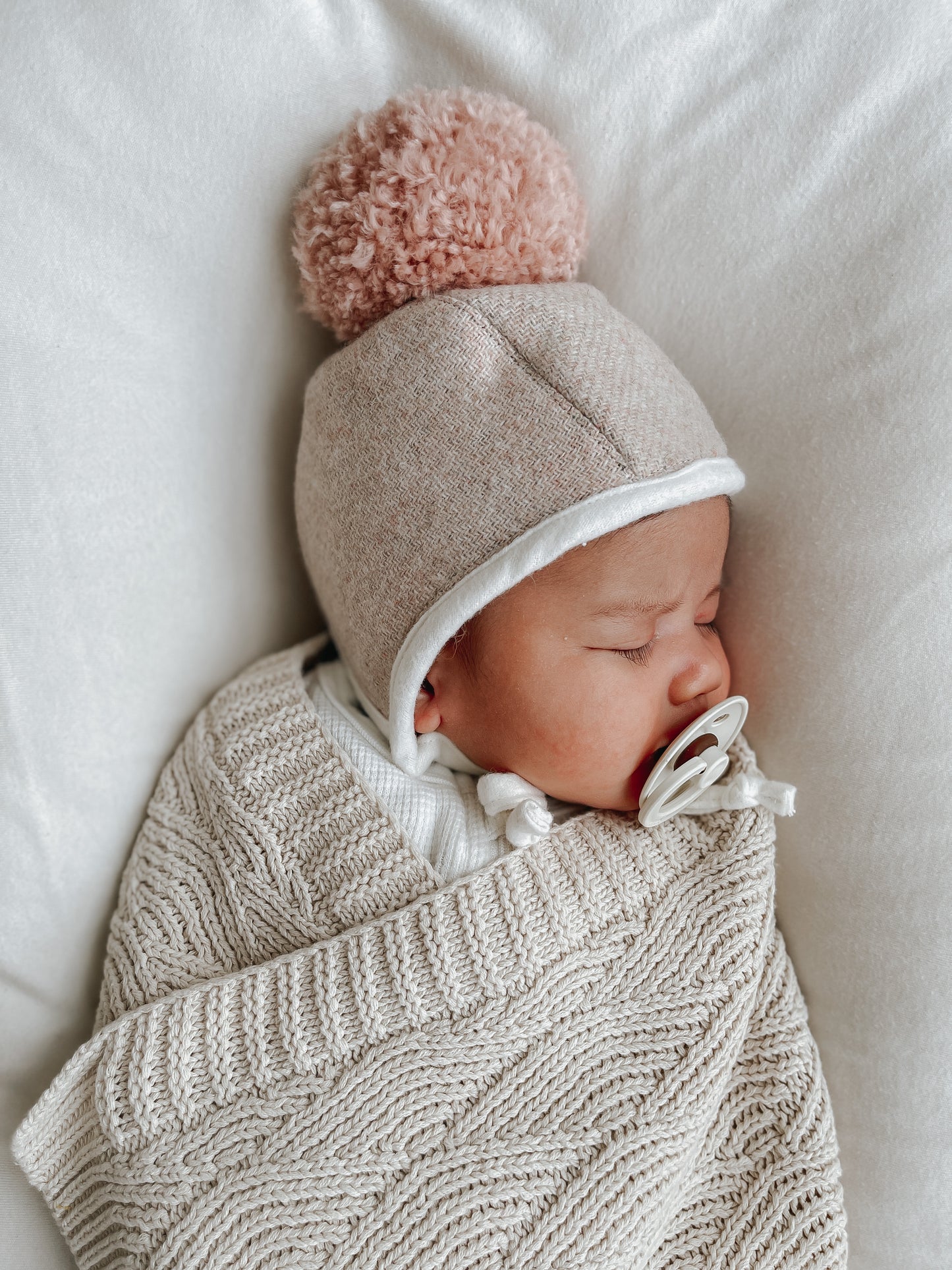 Shell Stitch Blanket - Oatmeal