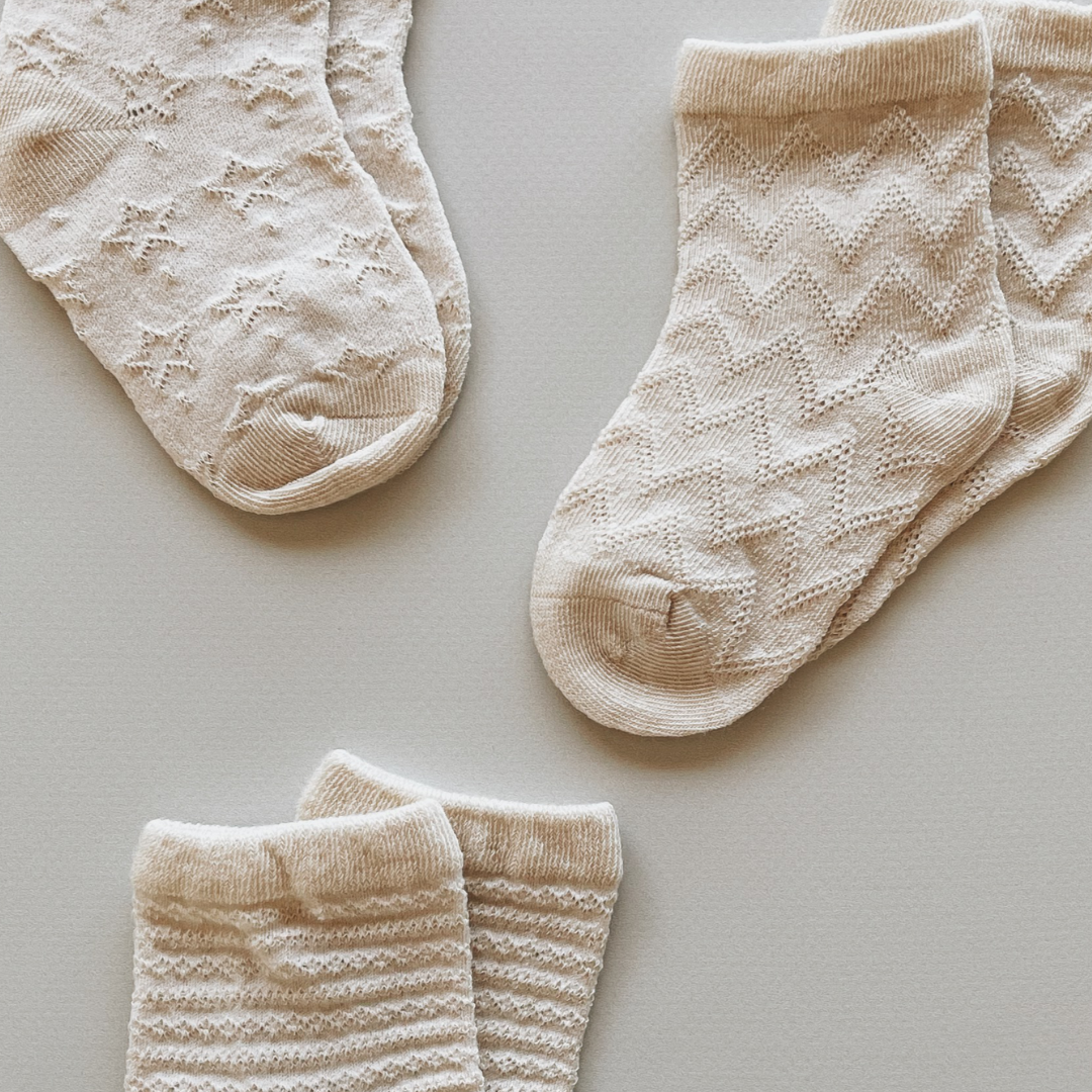 Organic Baby Socks | 3 Pack - Pattern