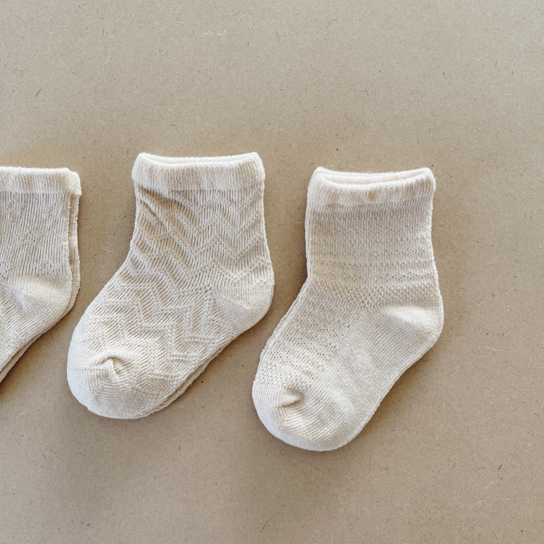 Organic Baby Socks | 3 Pack - Pattern