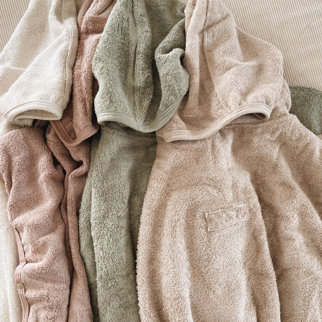 Kids Poncho Hooded Towel - Terracotta