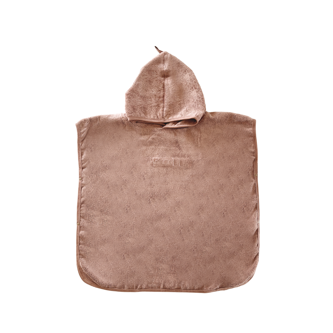 Kids Poncho Hooded Towel - Terracotta