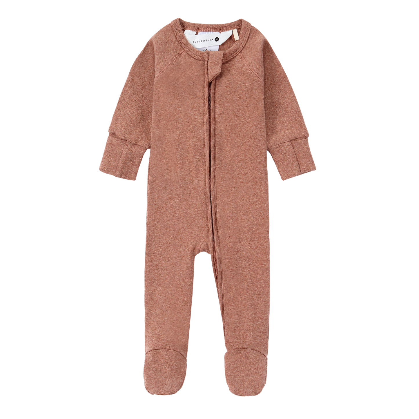 Organic Zip Growsuit - Clay Speckled | SIZE 1 LEFT