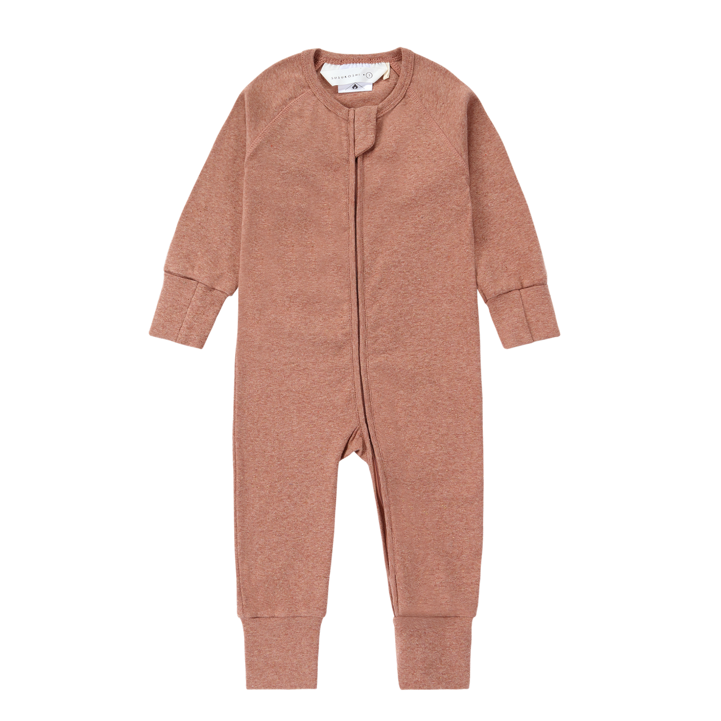 Organic Zip Growsuit - Clay Speckled | SIZE 1 LEFT